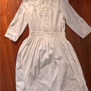 Sezane white Embroidered Blouse